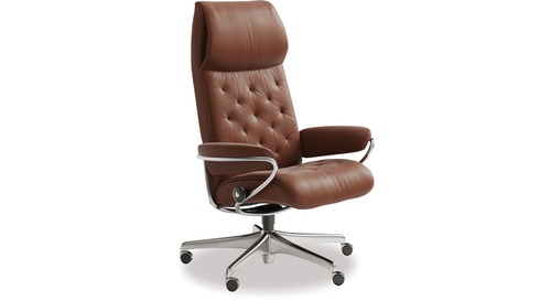 Stressless® Metro Leather Home Office Chair - High Back Stressless® Metro Leather Home Office Chair - High Back